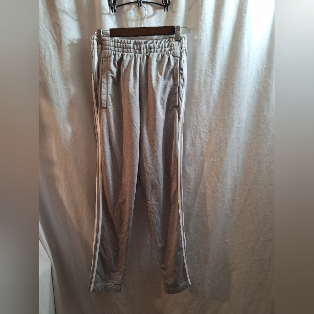 Gray Sweatpants with Blue Detail
